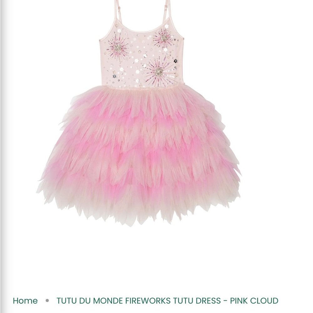 Tutu Du Monde Pink and White Fireworks Tutu Dress